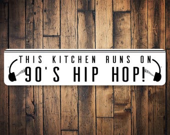 90's Hip Hop Gift, Funny Kitchen Sign, Kitchen Sign Decor, Retro Kitchen, Cute Kitchen Gift, Mamas Kitchen, Kitchen Gifts, Classic Music
