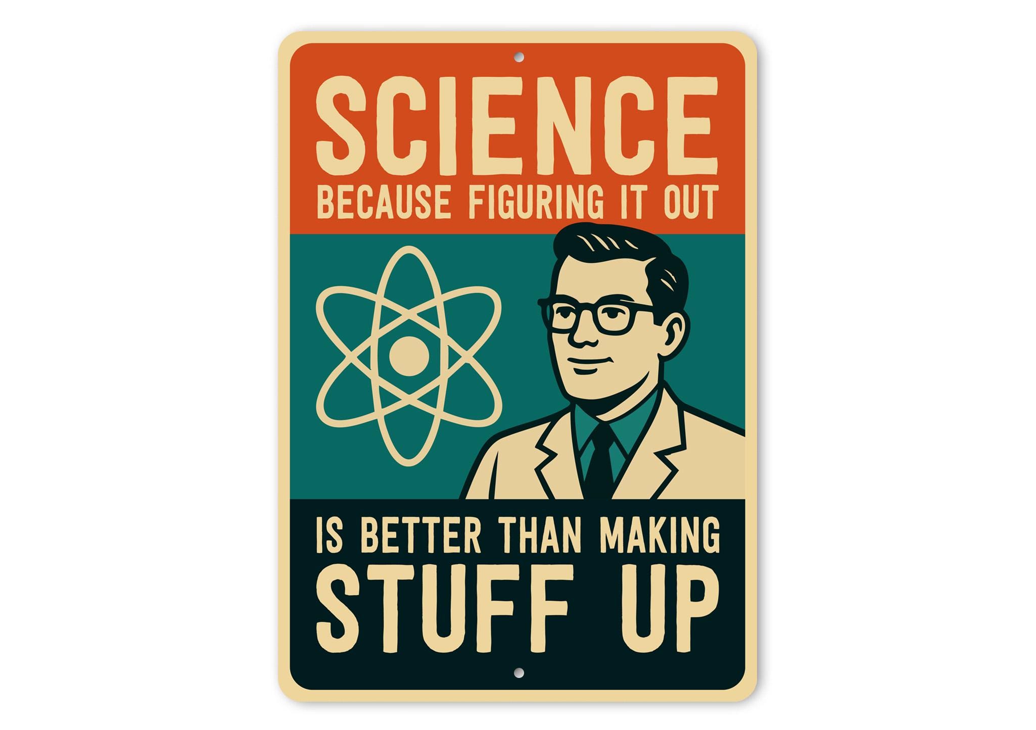 Science Thinking Sign Science Figuring It Out Sign, Science Wall Decor, Funny Science Sign ...