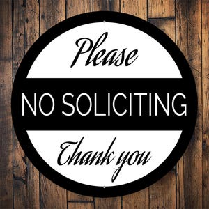 Metal Porch Sign, Porch Sign, Decor For Porch, No Soliciting, Sign For Soliciting, Metal Porch Gift, Porch Gift