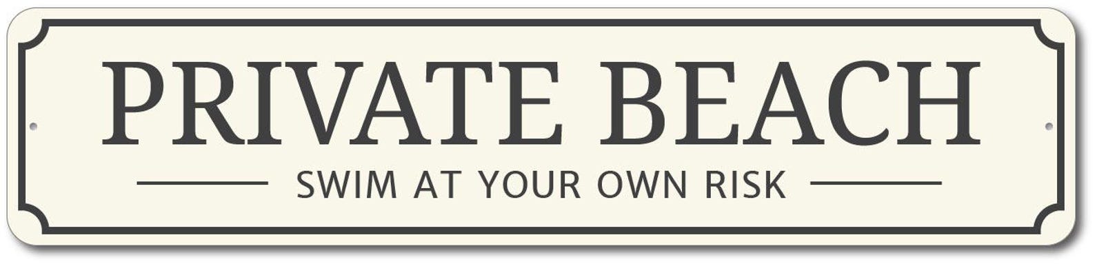 Private Sign Private Beach Sign Entrance Decor Entrance | Etsy