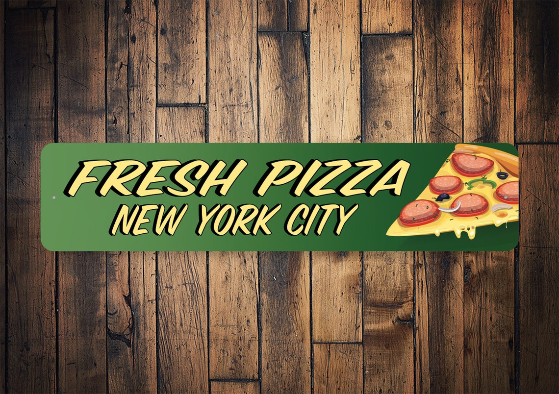 Fresh Pizza Sign Pizza Location Pizza Shop Sign Pizza Etsy