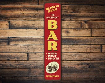 Basement Bar Sign, Vintage Bar Decor, Pub Beer Sign, Beer Lover Decor, Beer Lover Sign, Sign For Beer, Beer Bar Sign, Beer Decor, Bar Sign