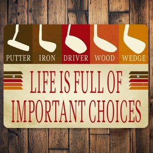 Funny Golf Lounge Sign, Golfer Decor, Golfing Gift, Gift For Golfer, Golf Sign Decor, Decor For Golf House, Golf Room Gift, Golf Life Decor
