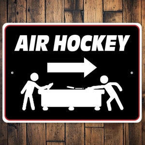 Air Hockey Sign, Air Hockey Gift, Air Hockey Room Decor, Air Hockey Champ, Custom Air Hockey Sign, Sign For Game Room, Game Room Gift