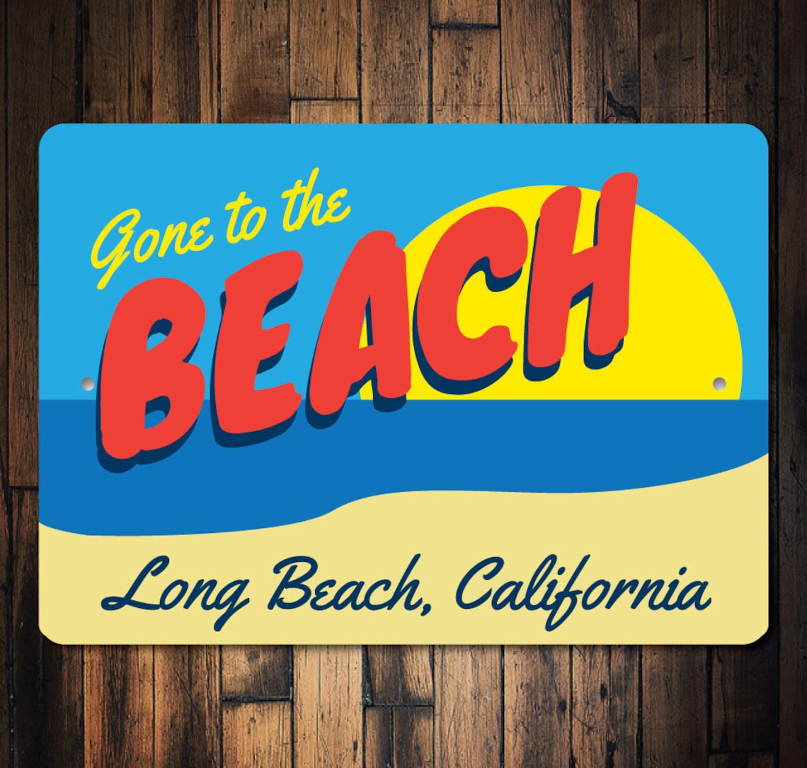 Beach Scene Sign Beach Scene Decor Beach House Gift Custom - Etsy