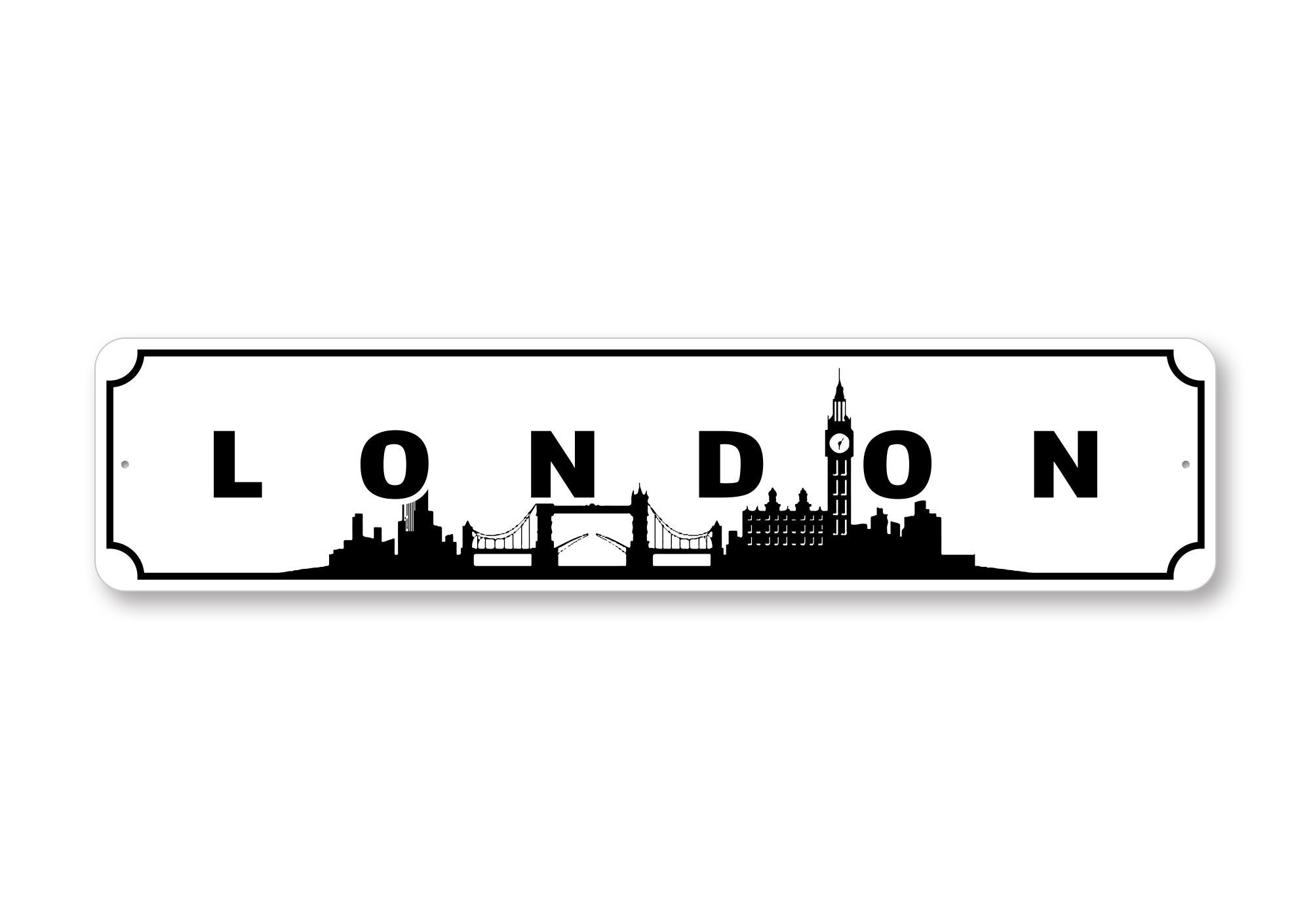 London Skyline Sign London Skyline London City London Etsy