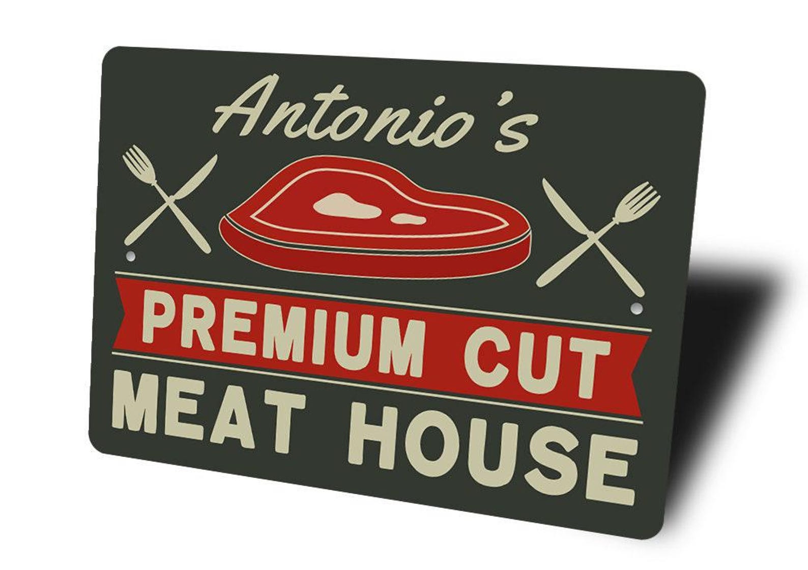 Meat House Sign, Custom Meat Sign, Custom Meat Cooker Decor, Cook Decor ...
