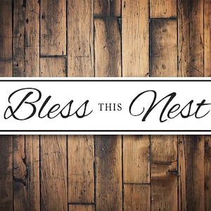 Bless This Nest, Bless This Family, Blessed Family Decor, Family Sign, Happy Farms, Farming Home, Happy Farm Family - Quality Aluminum