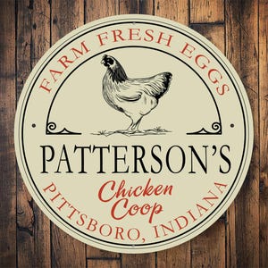 Farm Fresh Eggs Sign, Custom Chicken Sign, Custom Farm Sign, Chicken Coop Sign, Chicken Farm, Eggs Farmed Sign, Farm Decor, Farmer Signs