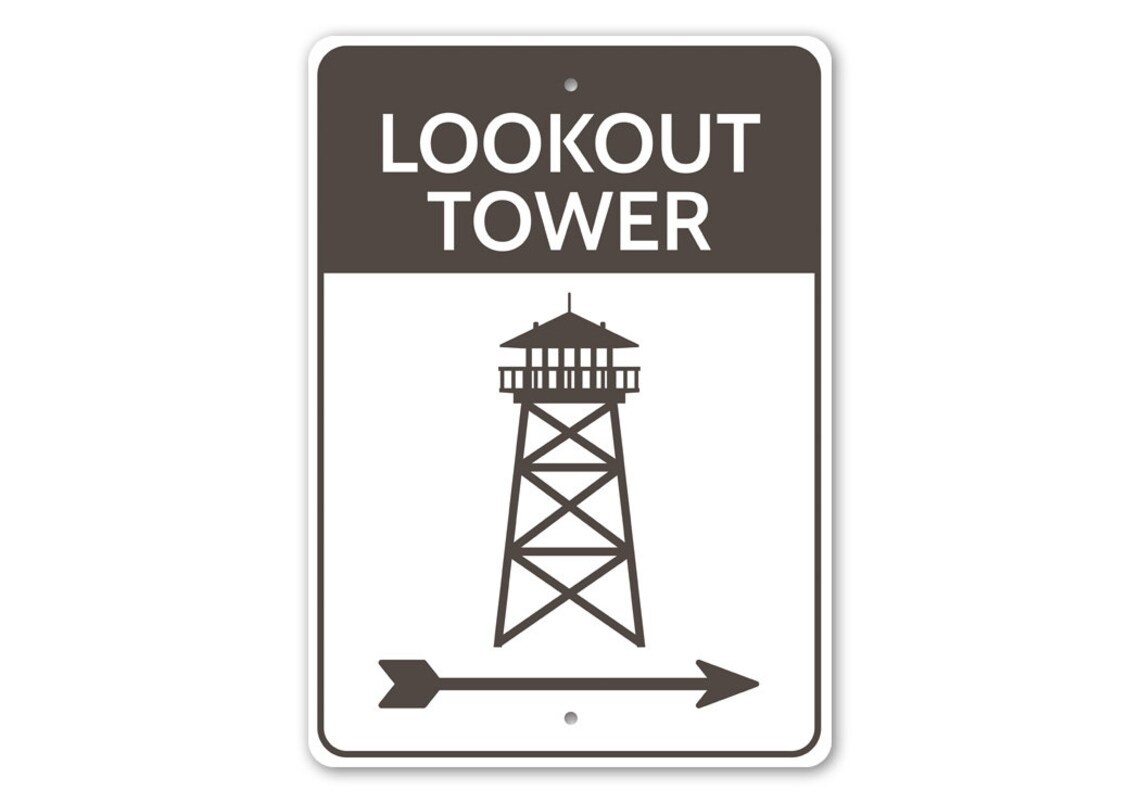 Lookout Tower Sign Lookout Tower Decor Sign for Lookut - Etsy