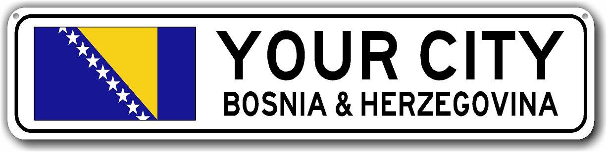 Bosnia & Herzegovina Flag Sign, Bosnia Herzegovina Souvenir, Bosnia ...