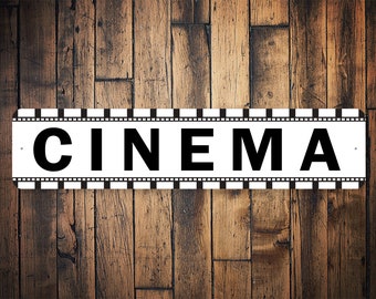 Bioscoopbord, eenvoudige bioscoop, bioscoopbord, filmbord, aangepaste filmdecor, filmkamerbord, filmkamercadeau, cadeau filmliefhebber, kwaliteitsbord