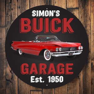 Custom Buick Garage Sign, Buick Decor, Vintage Buick Sign, Sign For Buicks, Buick Garage Gift, Gift For Buick, Buick Owner Signs