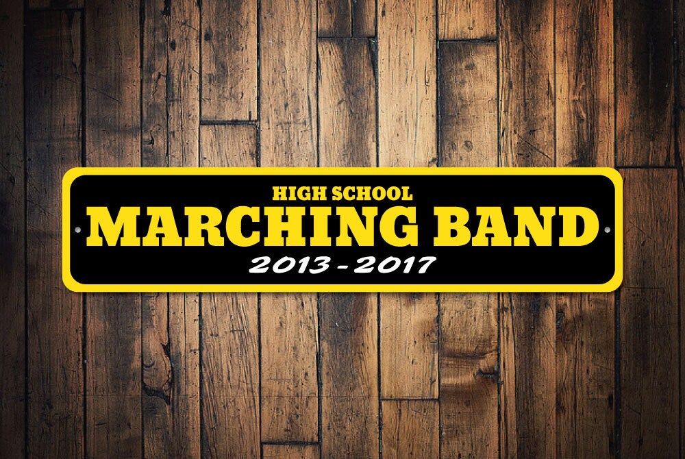 School Years Sign Custom Marching Band Sign Gift for Band Etsy