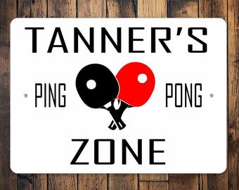 Custom Ping Pong Zone Sign, Ping Pong Zone, Ping Pong Play Area, Custom Game Room, Game Room Ideas, Game Room Gift, Kid Table Tennis, Games