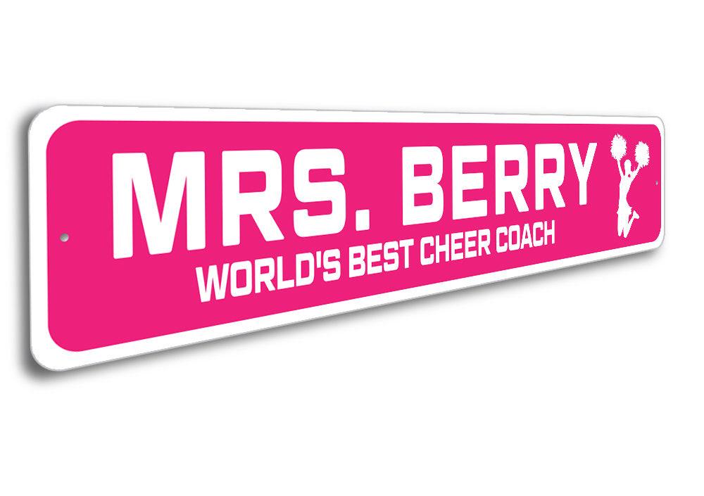 Cheer Coach Sign, Custom Cheering Sign, Decor for Cheer, Worlds Best ...