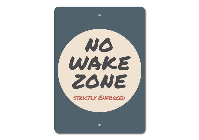 No Wake Zone Sign Lake Rules Sign Lake Zone Sign Lake Etsy