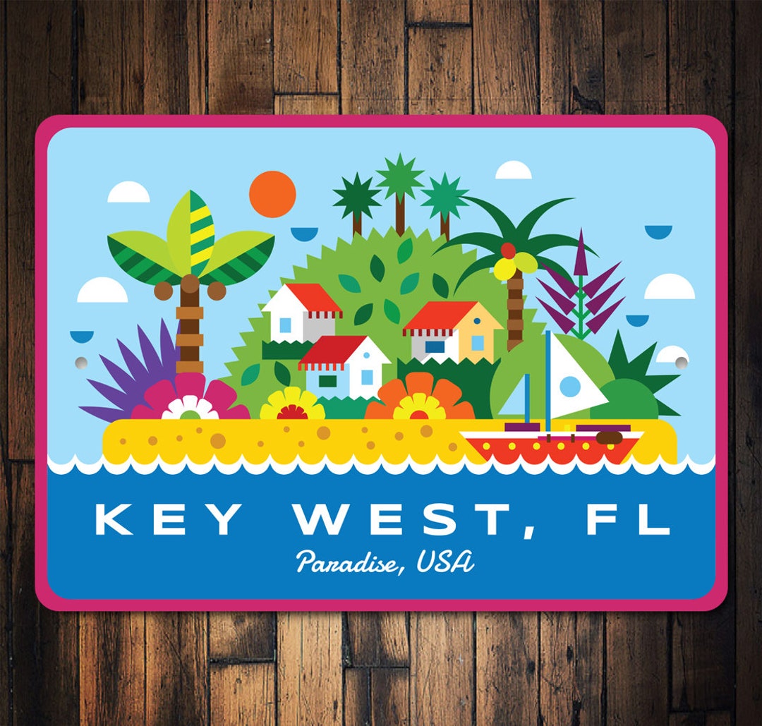 Custom Key West Wall Art Sign Key West Sign Key West Etsy