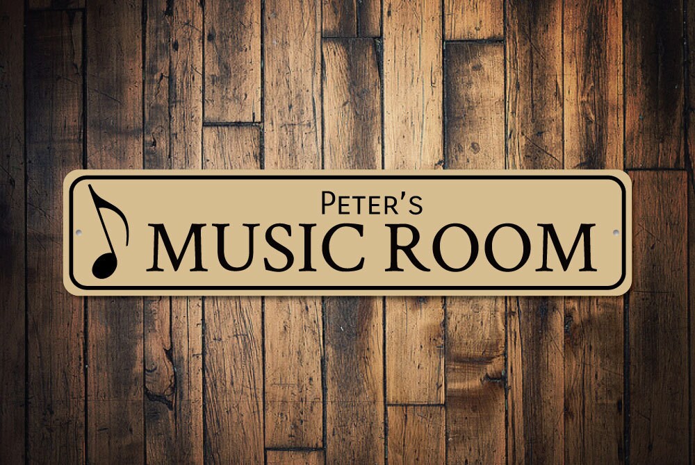 Music Room Sign Music Note Decor Gift for Musician Singer Etsy