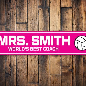 Volleyball Coach Gift, Volleyball Gift, Volleyball Sign, Volleyball Coach, Custom Volleyball Gift, Volleyball Decor, Sports Sign, Volleyball