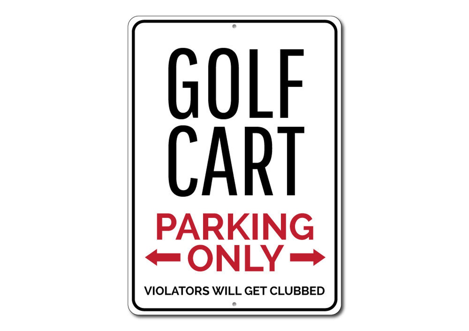 Golf Cart Parking Sign Golf Lover Gift Golfing Decor Golf Etsy