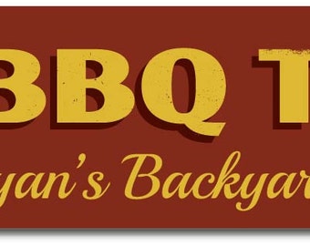 It's BBQ Time Sign Personalized Backyard Grill Master Name Sign ENSA1001689 