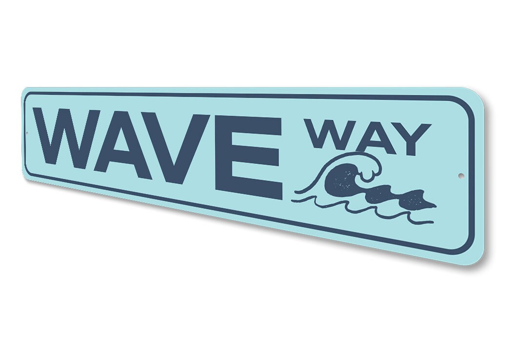 Wave Way Sign, Custom Wave Sign, Wave Decor, Personalized Sign, Wave ...