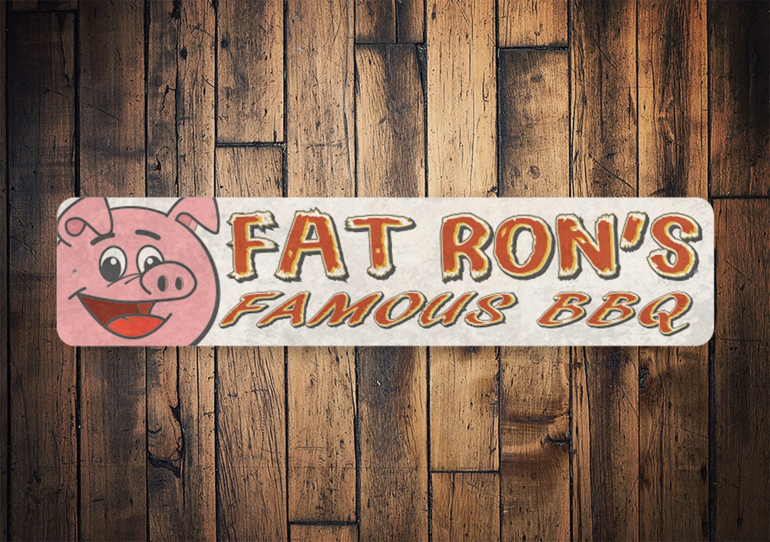 Famous BBQ Sign, Dads BBQ, Vintage BBQ Sign, Retro Decor, Backyard Bbq ...