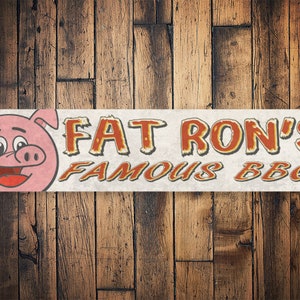 Famous BBQ Sign, Dads BBQ, Vintage BBQ Sign, Retro Decor, Backyard Bbq Decor, Grill Master, Grilling Dad Decor, Dad bbq Decor, Decor For bbq