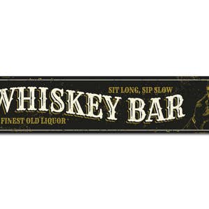 Whiskey Sign, Whiskey Bar Sign, Custom Whiskey Decor, Whiskey Bar Decor, Whiskey Lover Gift for Whiskey Bar, Bar Decor, Metal Wall Art image 3