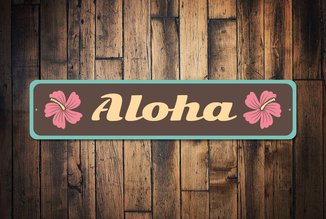 Aloha Sign, Aloha Decor, Hawaiian Gift, Hawaii Lover Sign, Hawaii