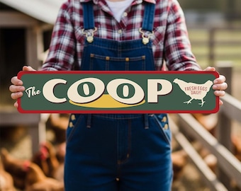 The Coop Decor, Chicken Coops, Loving Farm, Sign For Chickens, Happy Chicken Coop, Coop Decor, Sweet Farm Decor- Quality Aluminum Signs