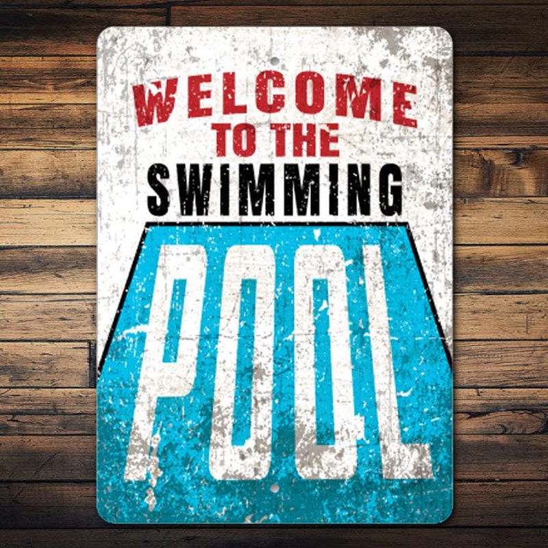 Vintage Pool Signs - Etsy