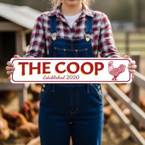 The Coop Sign, The Chicken Coop Sign, Chicken Lovers, Farming Coop Sign, Chickens House, Sign For Chicken Coops- Quality Aluminum Signs