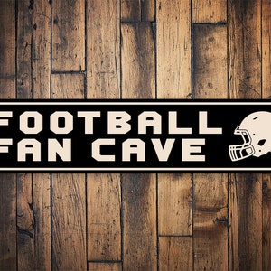 Football Fan Cave Sign, Football Decor, Man Cave Sign, Man Cave Decor, Football Lovers, Fall Sports, Football Room Decor, Football, Sports