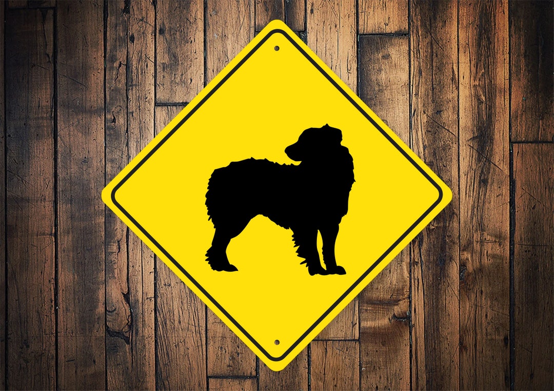Australian Shepard Sign, Australian Shepard Dog Crossing, Australian ...
