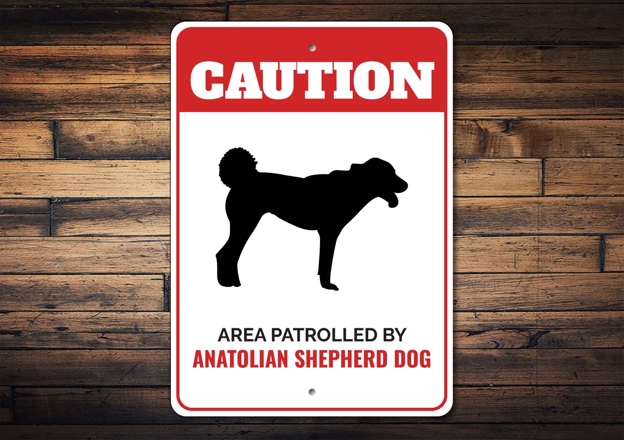 Caution store shepherd dog