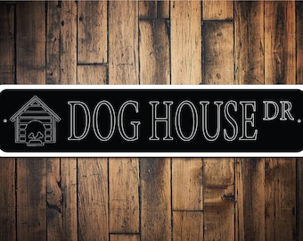 Hondenhuisbord, hondenhuis, hondendecor, dierenliefhebbers, hondenliefhebbers, huisdierdecor, hondenbezittersdecor, decoratiebord huisdecoratie - hoogwaardige aluminium decoraties