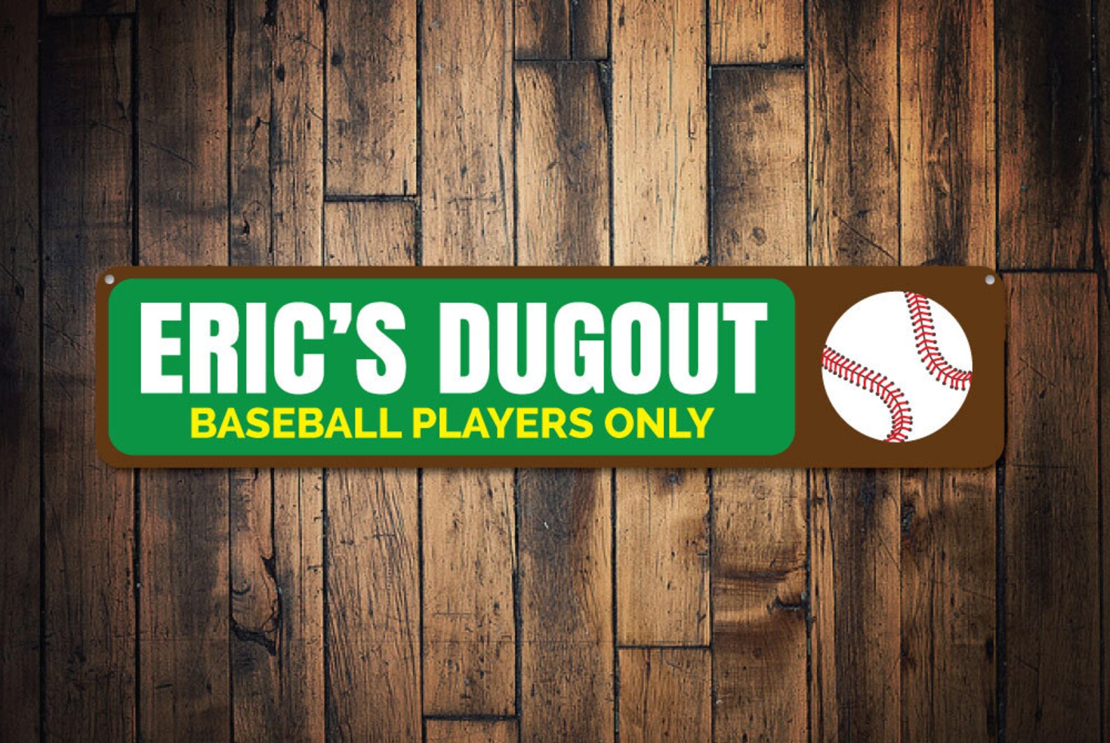 Baseball Dugout Sign Personalized Kid Name Baseball Players Etsy