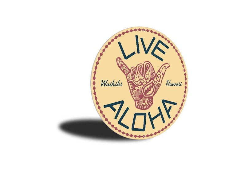 Live Aloha Sign, Sign For Hawaii, Hawaii Welcome Sign, Aloha Decor, Sign For Beach, Tropical Beach Vibe, Aloha Vibes, Beach Vibe Decor image 3