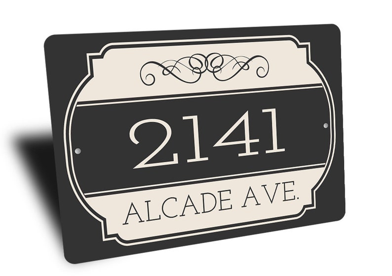 Vintage Street Sign Street Number Sign Custom Street Sign Etsy