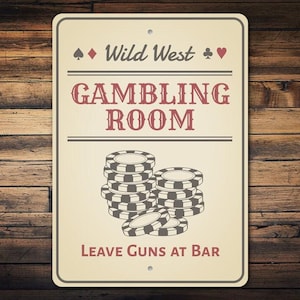 Gambling Decor Sign, Gambling Room Decor, Poker Room Decor, Poker Gift Sign, Poker Decor, Gambling Room Decor, Metal Sign, Quality Metal