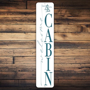 Welcome to the Cabin Sign, Cabin Welcome Sign, Front Door Sign, Cabin