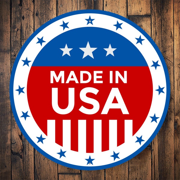 Made in USA Sign, Made in USA, Fièrement Made In USA, Sign For Shop, American Made Product, American Made Sign, Usa Made, Usa Sign- Metal Sign