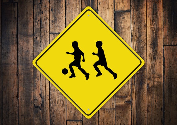 Kids Playing Caution Sign, Kids Playing Sign Caution Road