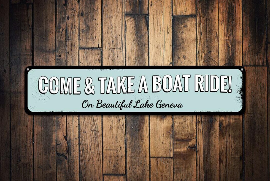 Boay Ride Sign Come Take Boat Ride Sign, Personalized Lake House Sign, Custom ...