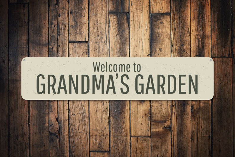 Grandma's Garden Sign Personalized Sign Custom Etsy