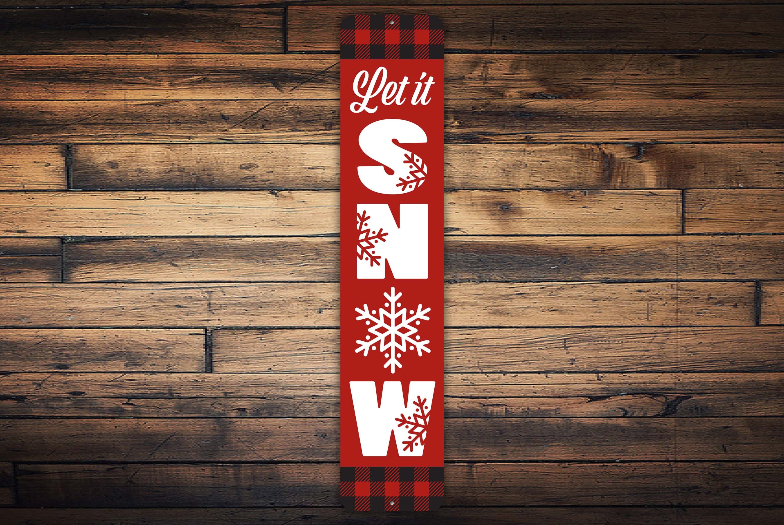 37 Inviting Christmas Front Porch Decor Ideas to Welcome Guests: Festive Ways to Wow Your Neighbors 30 Let It Snow Sign, Winter Porch Sign, Let It Snow Decor, Christmas…