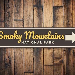 National Smoky Mountain Sign, Smoky Mountain Park Sign, Smoky Mountain Decor, Sign For Gatlinburg, Gatlinburg Tennessee Sign