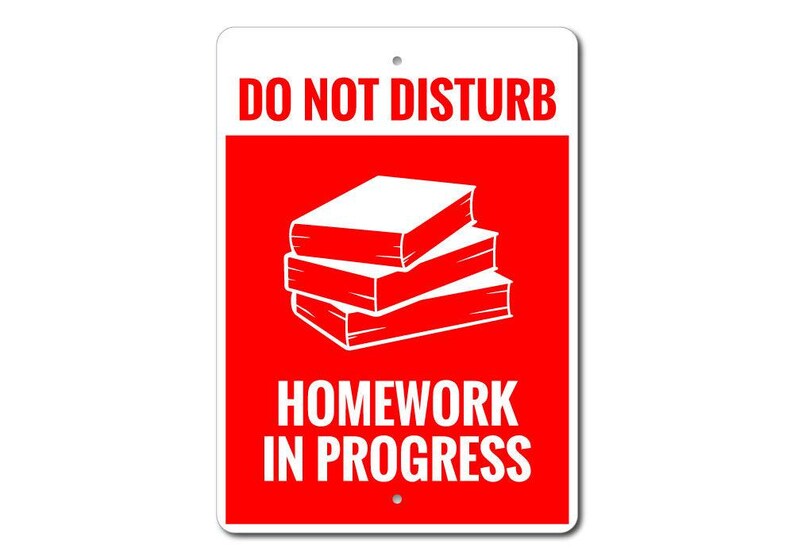 Homework Sign, Teacher Gift, Teacher Decor, Homework Progress, Gift for ...